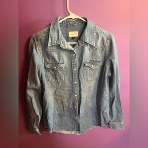 Universal Thread Blue Denim Shirt